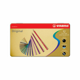 STABILO Original - Kleurpotlood Met Dunne Kern - Metalen Set 12 St.