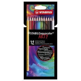 STABILO Aquacolor - Aquarel Kleurpotlood - ARTY - Set 12 St.