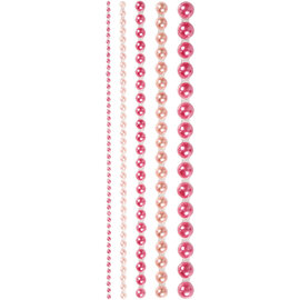 Halve Plakparels Roze 2-8mm, 140st.