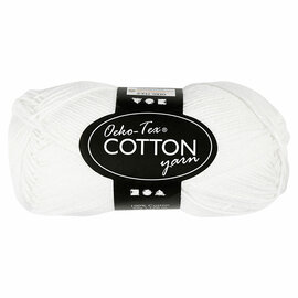 Katoengaren, Wit, 50gr, 170m