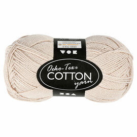 Katoengaren, Zandkleur, 50gr, 170m