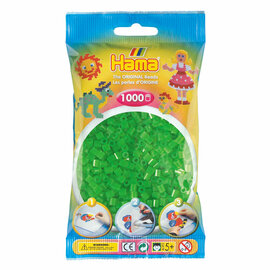 Hama Midi Strijkkralen - Groen Neon (037), 1000st.