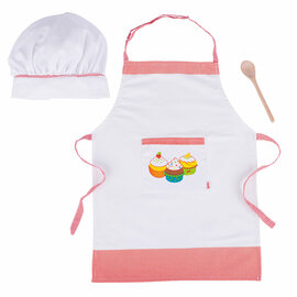 Goki Keuken Kookset Koksmuts en Schort, 3dlg.