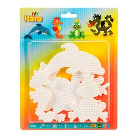 Hama Midi Strijkkralenbordjes - Dieren, 4st.