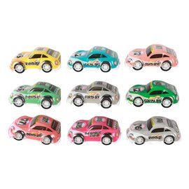 Turbo Racers Mini Rally Pull-backauto's, 9st.