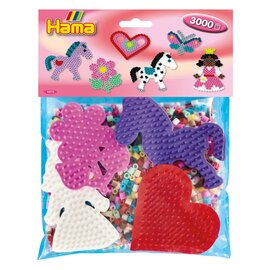 Hama Midi Strijkkralenset Group Pack Roze, 3000st.