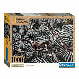 Clementoni Legpuzzel National Geographics - Zebra, 1000st.