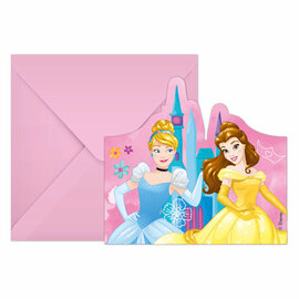 Uitnodigingen en Enveloppen FSC Disney Princess Live Your Story, 6st.