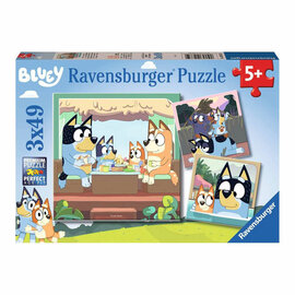 Ravensburger De Avonturen van Bluey Legpuzzel, 3x49st.
