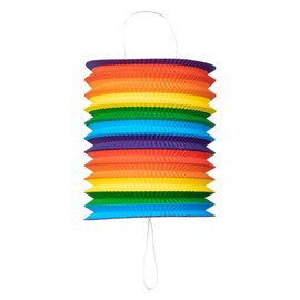 Papieren Lantaarn Regenboog, 16cm