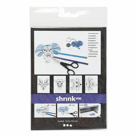 Vellen Krimpfolie met Motieven Wilde Dieren, 4st.