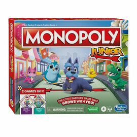 Monopoly Junior 2in1 Bordspel - Dubbelzijdig Spelbord voor 2 Spellen