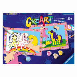 Ravensburger CreArt Schilderen op Nummer - Springende Pony's