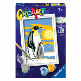 Ravensburger CreArt Schilderen op Nummer - Pinguïn Familie