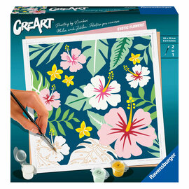 Ravensburger CreArt Schilderen op Nummer - Exotische Bloemen