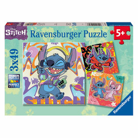 Ravensburger Legpuzzel Stitch, 3x49st.