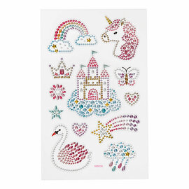 Diamant Stickers  Eenhoorn, 1 Vel