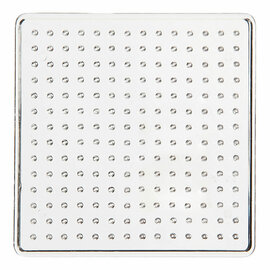 Strijkkralenbordje Helder 7x7cm, 1st.
