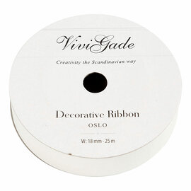 Cadeaulint Mat Wit, 25m