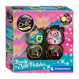 Clementoni Crazy Chic Nagellak Geel/Roze, 2st.