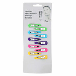 Haarclips Kleur, 10st.