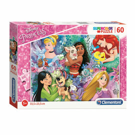 Clementoni Legpuzzel Super Color Disney Princess II, 60st.