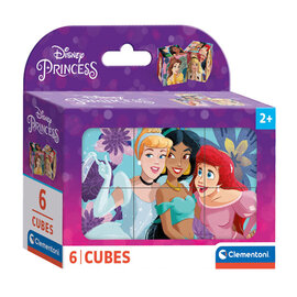 Clementoni Blokpuzzel Disney Princess, 6st.