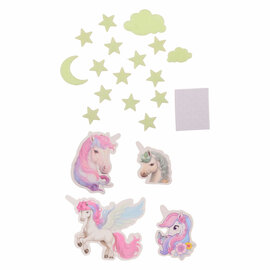 Glow in the dark Eenhoorn Muurstickers