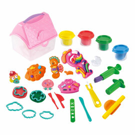 Playgo Fantasiewereld Kleiset in Opbergdoos - 4 Kleipotjes