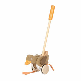 Small Foot - Houten Duwfiguur Eend met Bewegende Kop