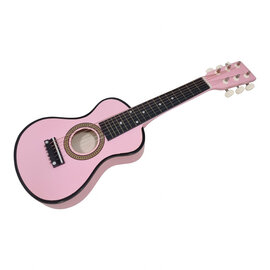 Houten Gitaar Roze - 6 snaren