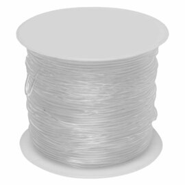 Colorations - Transparant Elastisch Koord - 25 m,  1 mm