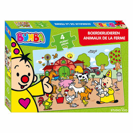 Bumba Puzzel Boerderijdieren, 4st.