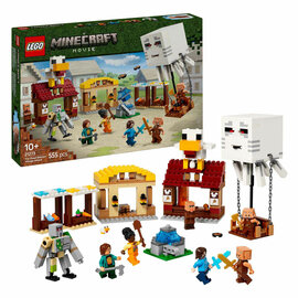LEGO Minecraft 21273 De Ghast-ballon Aanval op het Dorp