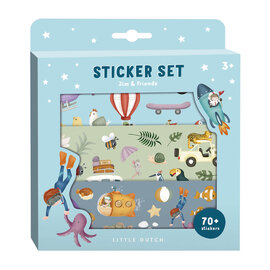 Little Dutch Stickerdoos Jim & Friends, 3 Vellen