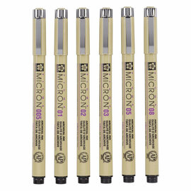 Sakura Pigma Micron Etui 6 Fineliners Zwart