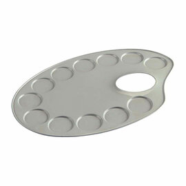 Talens Palet metaal Ovaal 12,6x18,5cm