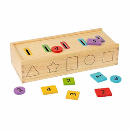 Bigjigs Houten Sorteerbox, 27dlg.