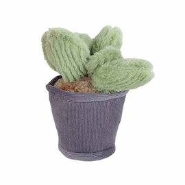Take Me Home Knuffel Plant Pluche - Donkergrijze Pot Lichtgroen Blad
