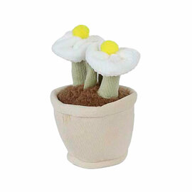 Take Me Home Knuffel Plant Pluche - Witte Pot Gele Bloemen