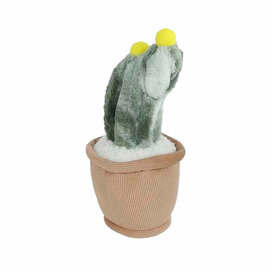 Take Me Home Knuffel Plant Pluche - Lichtbruine Pot Gele Knop