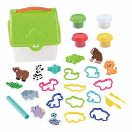 Playgo Wild Adventure Kleiset in Opbergdoos - 4 Kleipotjes