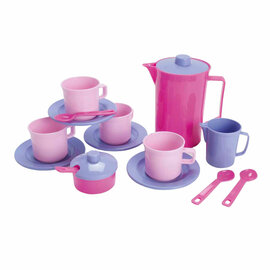 Dantoy Koffieset roze, lila  17dlg.