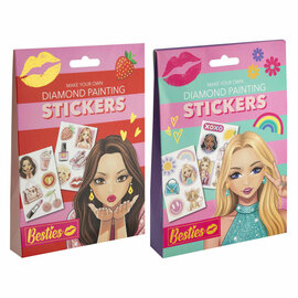 Besties Diamond Painting Stickers, 12dlg.