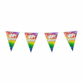 Vlaggenlijn Happy Birthday, 6m