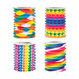 Papieren Treklampionnen 16cm, 12st.