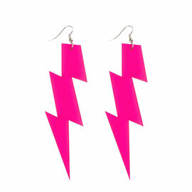 Oorbellen Flash Neon Roze