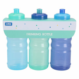 Sportfles 625ml Blauw, 3st.
