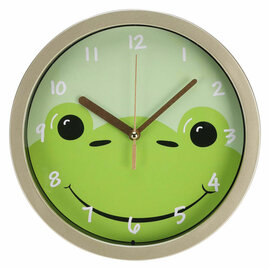 Kinder Wandklok Kikker, 20cm