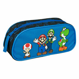 Etui Super Mario Blauw met Rits